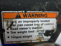 Used Honda ATV TRX 350 FM OEM part # 50810-HN2-000 trailer hitch for sale