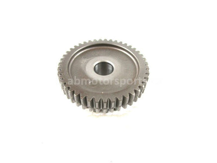 A used Starter Reduction Gear 43T 18T from a 2001 TRX450ES Honda OEM Part # 28140-HN0-A00 for sale. Honda ATV parts online? Shop our online catalog!!