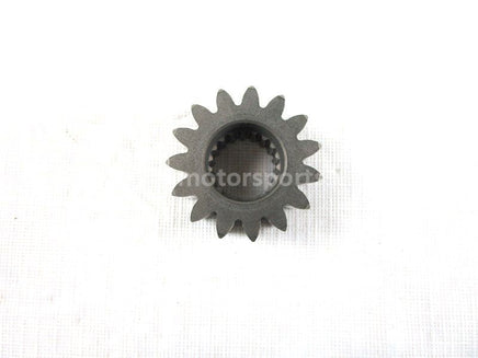 A used Final Drive Gear 15T from a 2001 TRX350ES Honda OEM Part # 23621-HN5-670 for sale. Honda ATV parts… Shop our online catalog… Alberta Canada!