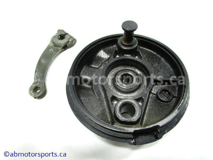 Used Honda Dirt Bike XR 80R OEM Part # 45100-GN1-760ZA OR 45100GN1760ZA BRAKE PANEL FRONT for sale