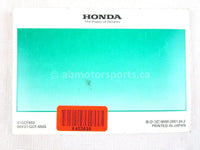 A used Owners Manual from a 2002 XR70R Honda OEM Part # 31GCF650 for sale. Honda dirt bike online? Oh, Yes! Find parts that fit your unit here!