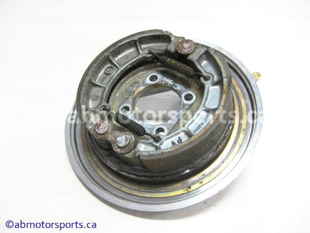 Used Kawasaki Bayou 400 OEM Part # 41035-1305 rear right brake panel for sale
