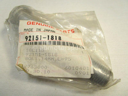 A new Swingarm Bolt for a 2001 KX 125 Kawasaki OEM Part # 92151-1818 for sale. Kawasaki dirt bike parts… Shop our online catalog… Alberta Canada!