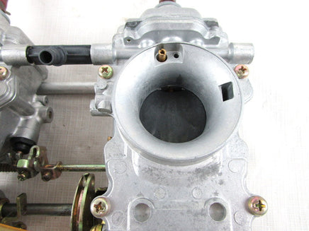 A used Carburetor Assy from a 2001 RMK 800 Polaris OEM Part # 1253385 for sale. Check out Polaris snowmobile parts in our online catalog!