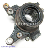 Used Suzuki ATV Eiger 400 OEM part # 51241-38F50 front left steering knuckle for sale
