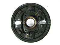 Used Yamaha ATV KODIAK 400 OEM part # 3HN-23501-01-00 left hand steering knuckle and backing plate for sale
