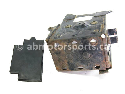 Used Yamaha ATV KODIAK 400 OEM part # 1YW-21170-00-00 OR 1YW-21170-01-00 battery box for sale