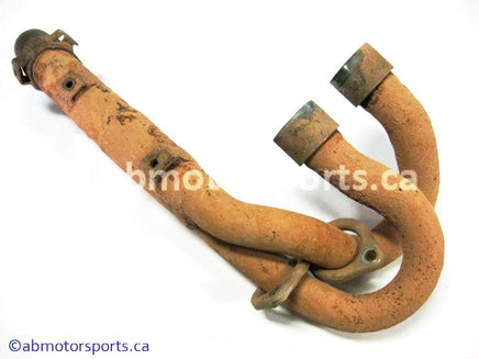 Used Yamaha ATV GRIZZLY 660 OEM part # 5KM-14611-10-00 exhaust header pipe for sale