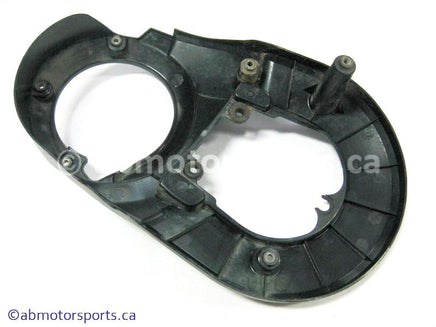 Used Yamaha ATV GRIZZLY 660 OEM part # 5KM-15423-00-00 left engine cover for sale