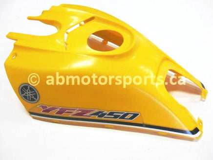 Used Yamaha ATV YFZ 450 SE OEM part # 5TG-2171A-40-00 fuel tank cover for sale