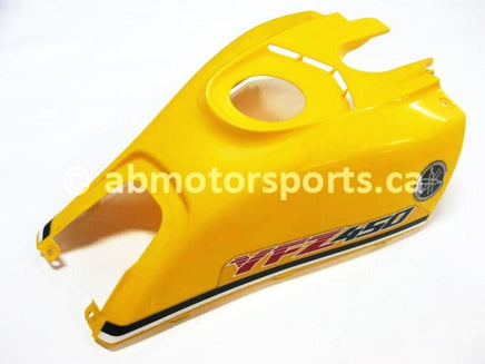 Used Yamaha ATV YFZ 450 SE OEM part # 5TG-2171A-40-00 fuel tank cover for sale