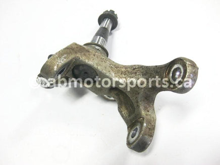 Used Yamaha ATV YFZ 450 SE OEM part # 5TG-23501-00-00 OR 1S3-23501-00-00 OR 1S3-23501-01-00 front left steering knuckle for sale