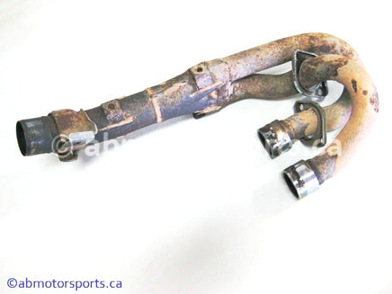 Used Yamaha ATV GRIZZLY 660 OEM part # 5KM-14611-00-00 exhaust pipe for sale