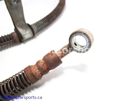 Used Yamaha ATV KODIAK 400 OEM part # 1D9-F5873-01-00 front brake hose for sale