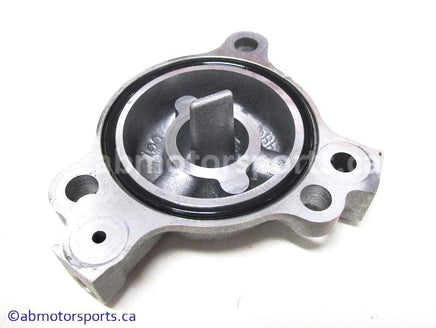Used Yamaha ATV YFZ450 OEM part # 5BE-13447-10-00 oil filter cover for sale