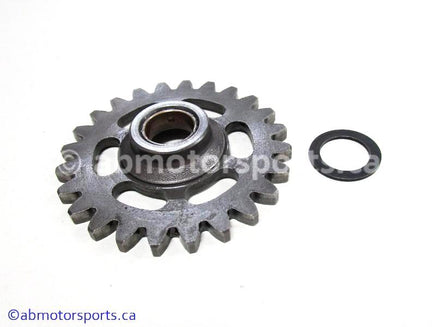 Used Yamaha ATV YFZ450 OEM part # 5TA-13341-00-00 oil pump idle gear for sale