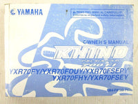 A used Owners Manual from a 2009 RHINO 700FI Yamaha OEM Part # LIT-11626-22-14 for sale. Yamaha UTV parts… Shop our online catalog… Alberta Canada!