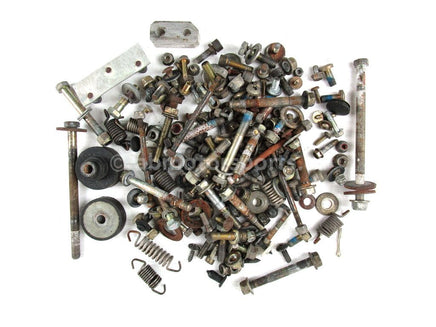 Assorted used Chassis and Body Hardware from a 2009 Polaris RMK 800 Snowmobile for sale. Shop our online catalog. Alberta Canada! We ship daily across Canada!