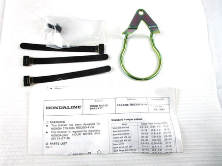 A new Hour Meter Mount for a 1987 TRX 300 Honda OEM Part # 08174-HC400-01 for sale. Honda ATV parts online? Oh, Yes! Find parts that fit your unit here!