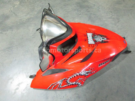 A used Hood from a 2008 DRAGON 800 155 Polaris OEM Part # 2633719-551 for sale. Check out Polaris snowmobile parts in our online catalog!