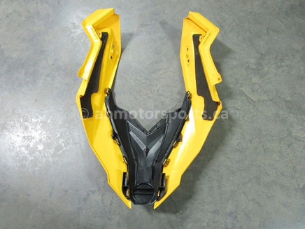 A used Center Hood from a 2013 RENEGADE BACK COUNTRY 600 X ETEC Skidoo OEM Part # 517304796 for sale. Ski Doo snowmobile parts. Shop our online catalog.