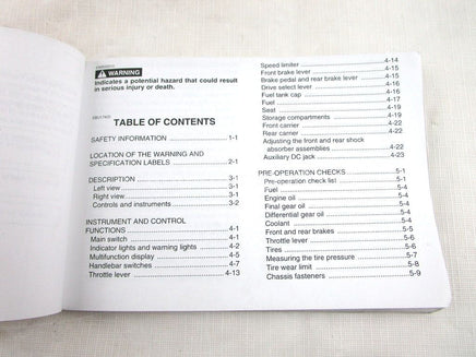 A used Owners Manual from a 2008 GRIZZLY 700 Yamaha OEM Part # LIT-11626-21-02 for sale. Yamaha ATV parts… Shop our online catalog… Alberta Canada!