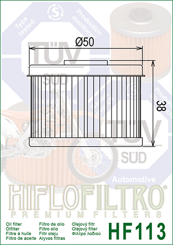 HiFlo Oil Filter HF113| Alberta Motorsports Sales & Salvage Ltd