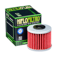 A HF117 Premium Hiflo Filtro oil filter for sale. This filter fit a variety of Honda ATV's. Our online catalog has more new and used parts that will fit your unit!