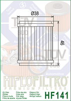 A HF141 Premium Hiflo Filtro oil filter for sale. This filter fits a variety of Yamaha dirtbikes and ATV's. Our online catalog has more new and used parts that will fit your unit!