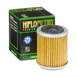 A HF142 Premium Hiflo Filtro oil filter for sale. This filter fits a variety of Yamaha dirtbikes and ATV's. Our online catalog has more new and used parts that will fit your unit!