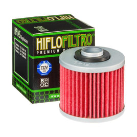 A HF145 Premium Hiflo Filtro oil filter for sale. This filter fits a variety of Yamaha dirtbikes and ATV's. Our online catalog has more new and used parts that will fit your unit!