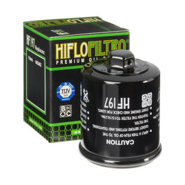 A HF197 Premium Hiflo Filtro oil filter for sale. This filter fits a variety of Polaris ATV's. Our online catalog has more new and used parts that will fit your unit!