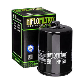 A HF198 Premium Hiflo Filtro oil filter for sale. This filter fits a variety of Polaris ATV's and UTV's. Our online catalog has more new and used parts that will fit your unit!