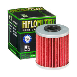 A HF207 Premium Hiflo Filtro oil filter for sale. This filter fits a variety of Kawasaki and Suzuki dirtbikes. Our online catalog has more new and used parts that will fit your unit!