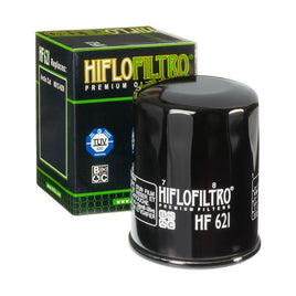 A HF621 Premium Hiflo Filtro oil filter for sale. This filter fits a variety of Arctic Cat ATV's and UTV's. Our online catalog has more new and used parts that will fit your unit!