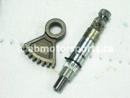 Used Honda ATV TRX 680 FA OEM part # 24681-HN8-A60 and 24682-HN8-003 gearshift spindle with arm for sale
