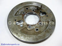 Used Honda ATV TRX 350 FM OEM part # 45120-HN5-671 left brake backing plate for sale