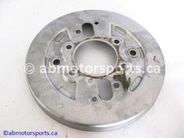 Used Honda ATV TRX 350 FM OEM part # 45120-HN5-671 OR 45120HN5671 or 45120-HN5-670 OR 45120HN5670 used
 backing brake plate left for sale