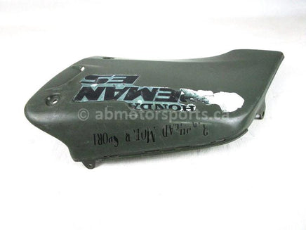 A used Gas Tank Cover Right from a 2001 TRX450ES Honda OEM Part # 83600-HM7-A00ZA for sale. Honda ATV parts online? Shop our online catalog!!