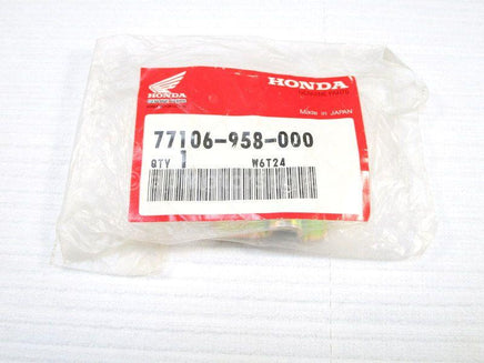 A new Lock Bracket for a 1980 ATC 200 Honda OEM Part # 77106-958-000 for sale. Looking for parts near Edmonton? We ship daily across Canada!