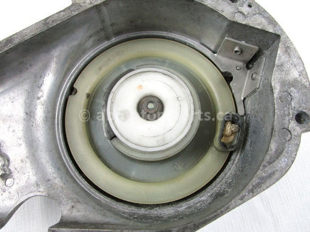 A used Recoil Pulley from a 2001 RMK PRO 800 - 151 INCH Polaris OEM Part # 1201814 for sale. Check out Polaris snowmobile parts in our online catalog!