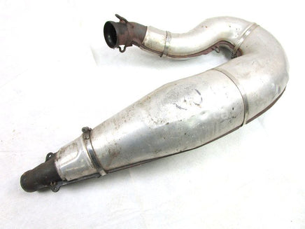 A used Tuned Pipe from a 1999 Mach 1 Skidoo OEM Part # 514052766 for sale. Check out our online catalog for more parts that will fit your unit!