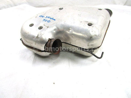 A used Exhaust Resonator from a 2000 SUMMIT 700 Skidoo OEM Part # 514053035 for sale. Shipping Ski Doo salvage parts across Canada daily!