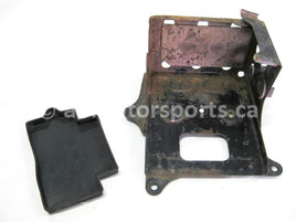 Used Yamaha ATV KODIAK 400 OEM part # 1YW-21170-00-00 OR 1YW-21170-01-00 battery box for sale