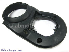 Used Yamaha ATV GRIZZLY 660 OEM part # 5KM-15423-00-00 left engine cover for sale