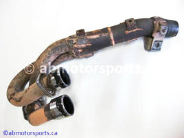 Used Yamaha ATV GRIZZLY 660 OEM part # 5KM-14611-00-00 exhaust pipe for sale 